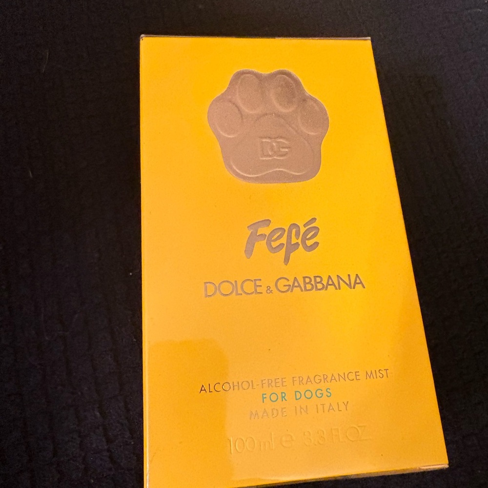 DOLCE & GABBANA FEFE ALCOHOL FREE DOG PET FRAGRANCE MIST NEW 3.3 oz Sealed - Picture 3 of 5